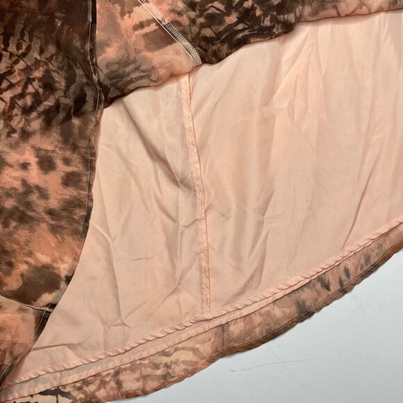 LYS Plus Size 3X Y2K Animal Print Cross Back Cami Slip Dress High-Low Hem - Picture 4 of 11